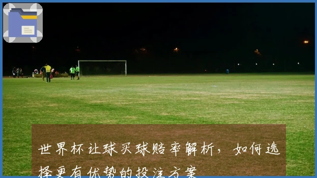 世界杯让球买球赔率解析，如何选择更有优势的投注方案